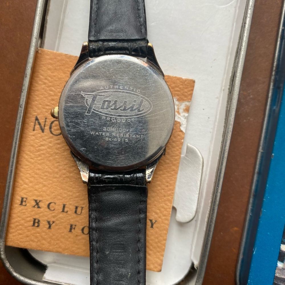 RARE 1995 FOSSIL SKELETON WATCH SK-4915 - Picture 8 of 8